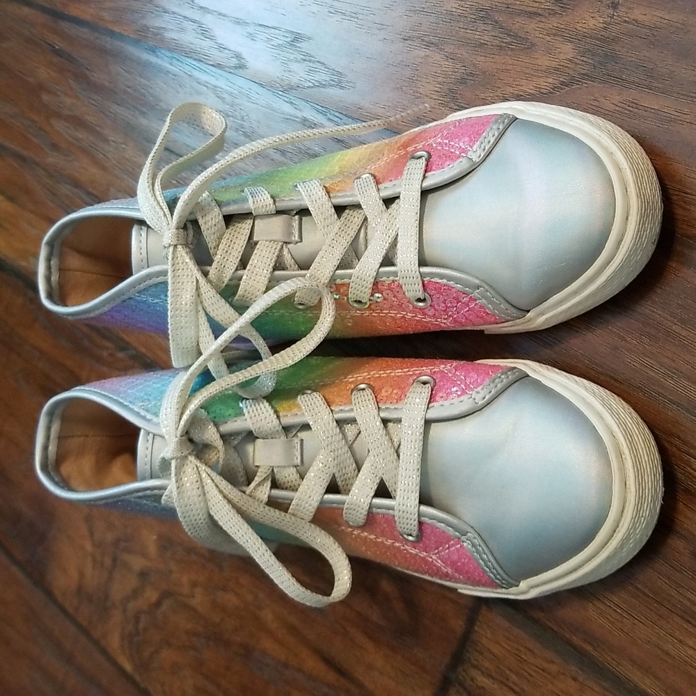 TCP girls sequin high top sneakers